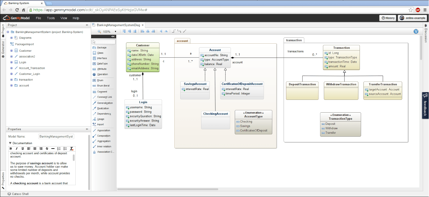 I will take your online class diagram