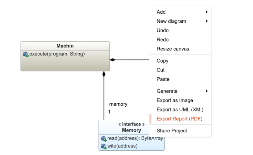 uml to pdf